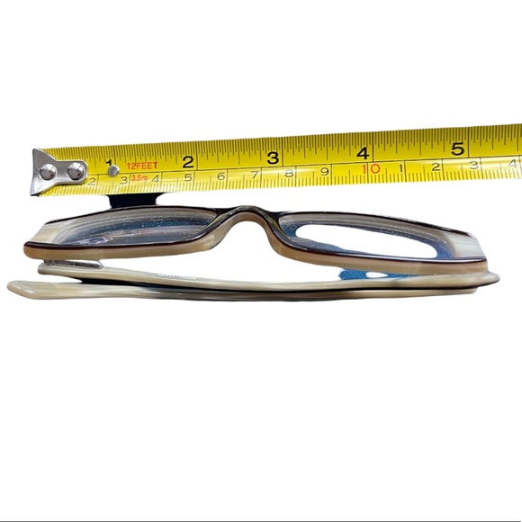 Vintage Norma Kamali brown and bone eyeglasses - Picture 6 of 16
